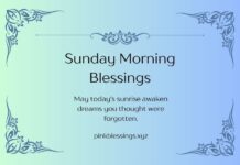 Sunday Morning Blessings Sunday Morning Blessings