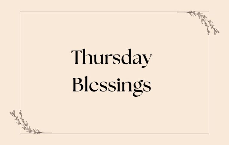 Thursday Blessings